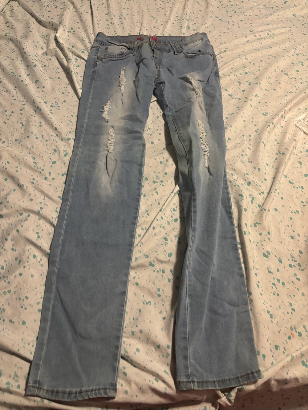 Light Blue Distressed Women’s Jeans